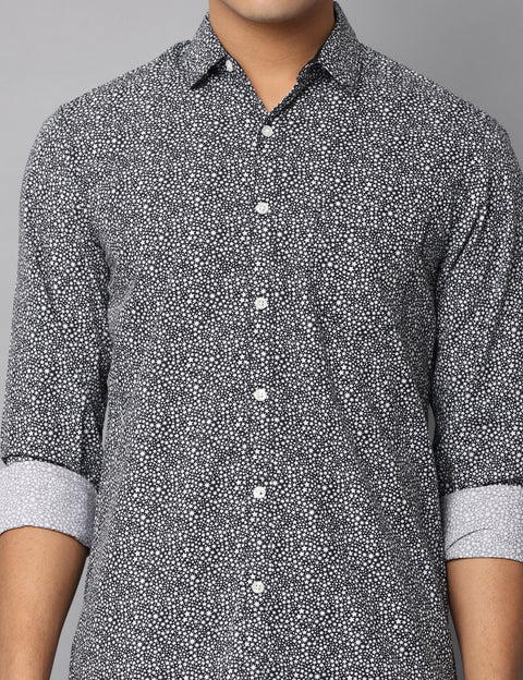 Men's Slim Fit Printed Full Sleeve Casual Shirt
