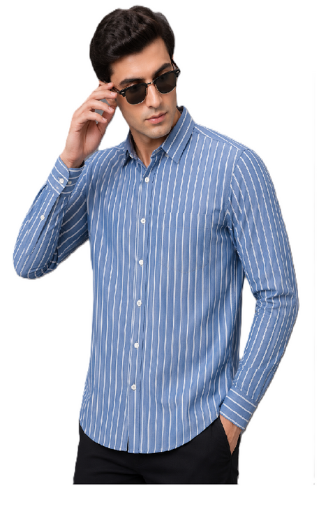 Men Regular Fit Checkered Spread Collar Casual Cotton Shirt