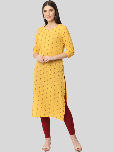 Women's Printed Cotton Kurta Top