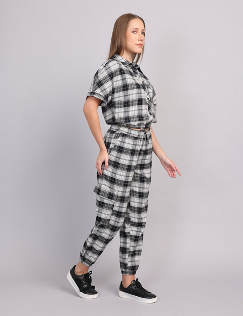 Women’s Grey Flannel Cord Set
