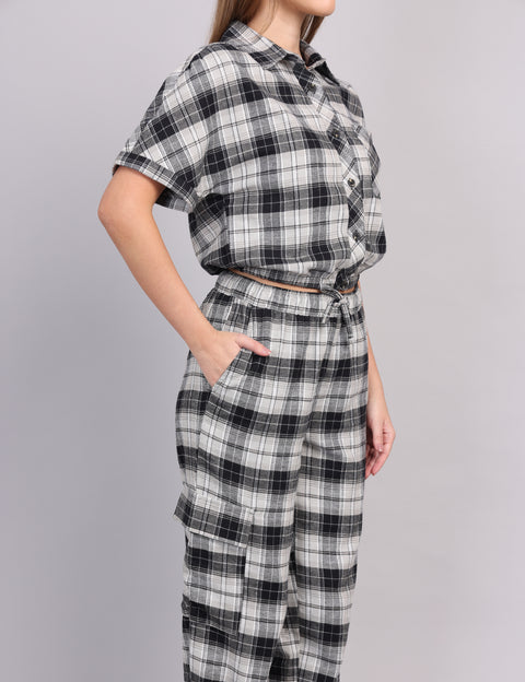 Women’s Grey Flannel Cord Set
