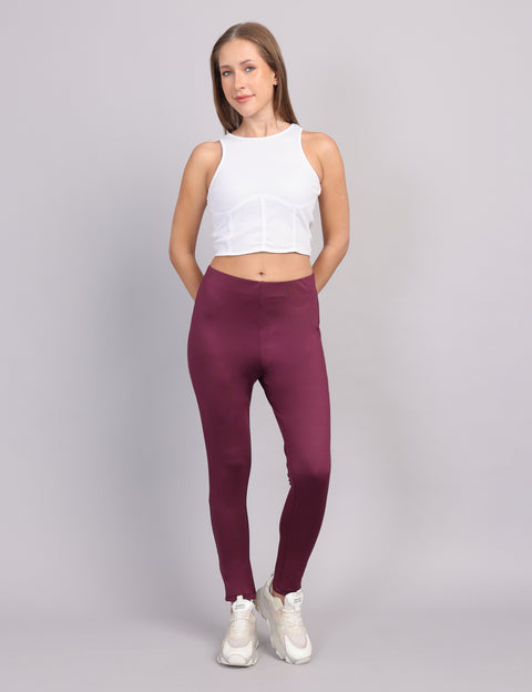 Wearhouse Women’s Slim Fit Tregging – Wine
