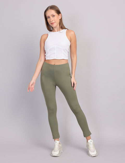 Women’s Slim Fit Tregging – Green