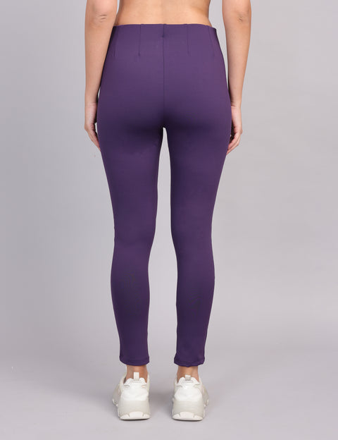 Women’s Slim Fit Tregging – Dark Purple