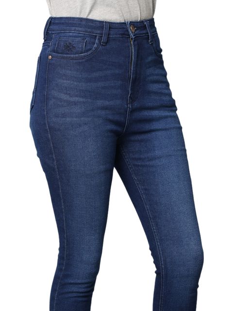 Women's Light Indigo Clean Look Skinny Fit High Rise Jeans