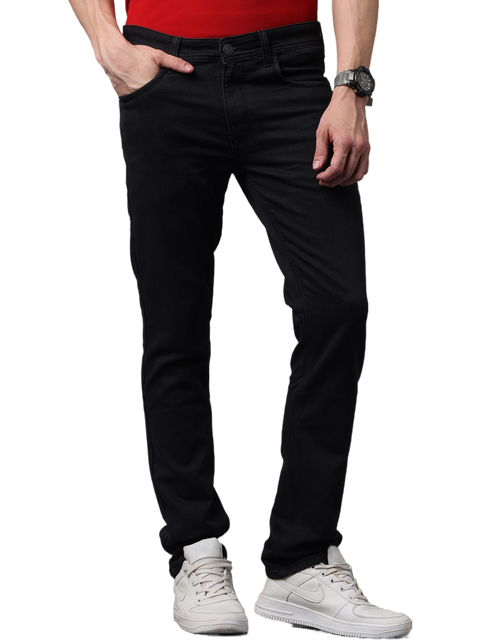 Men's Slim Fit Strechable Jeans, Black