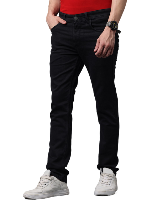 Men's Slim Fit Strechable Jeans, Black