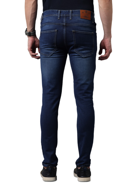 Men's Indigo Blue Slim Fit Strechable Denim Jeans