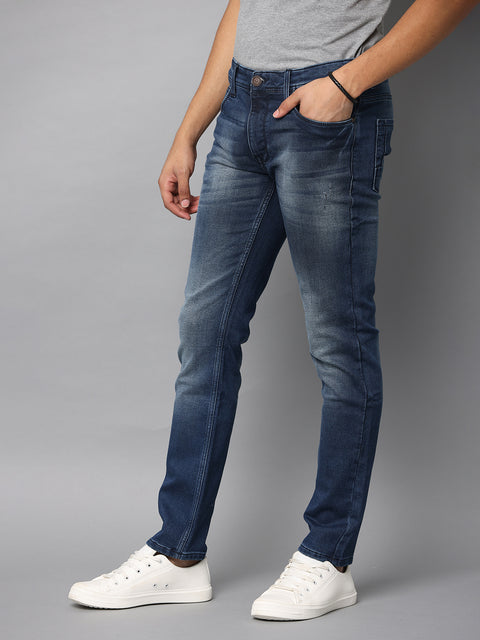 Men's Indigo Slim Fit Stretchable Jeans