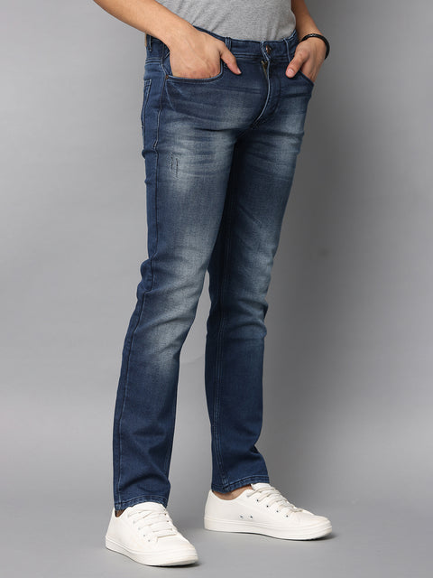 Men's Indigo Slim Fit Stretchable Jeans