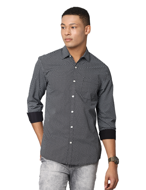 Men's Slim Flit Full Sleeve Casual Shirt