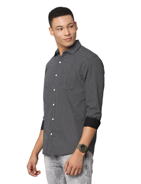 Men's Slim Flit Full Sleeve Casual Shirt