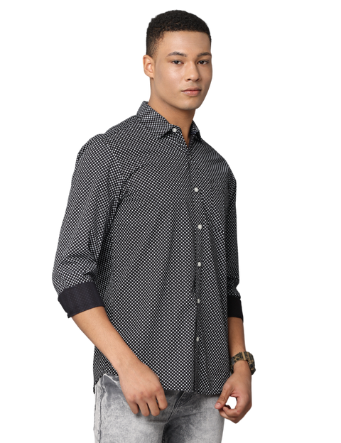 Men's Slim Flit Full Sleeve Casual Shirt