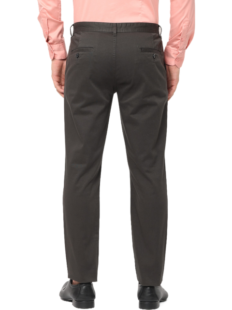 Men's Dark Olive Slim Fit Casual Chino Trouser