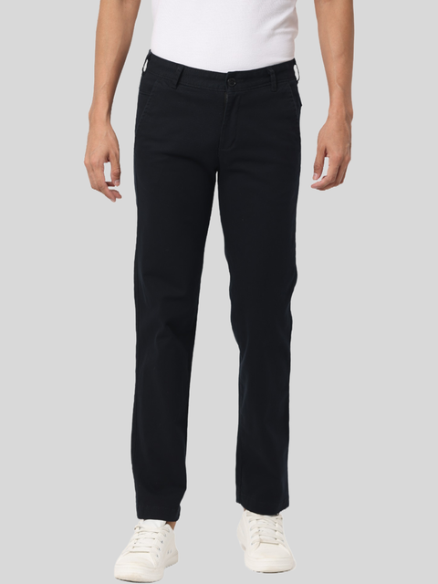 Men's Black Slim Fit Casual Chino Trouser