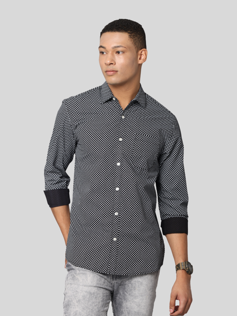 Men's Slim Flit Full Sleeve Casual Shirt