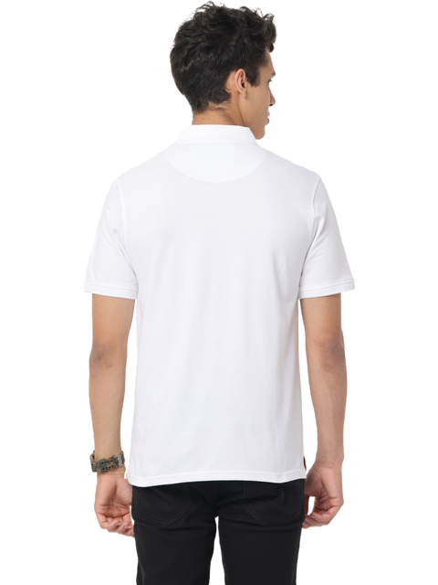 Men's Short Sleeve Polo T-Shirt, White