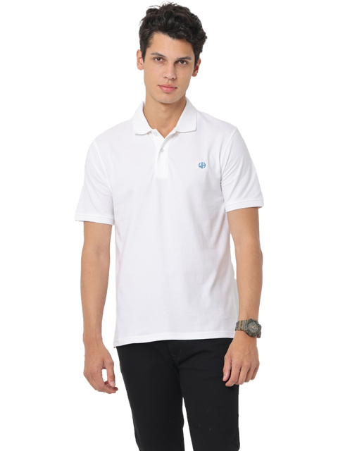 Men's Short Sleeve Polo T-Shirt, White