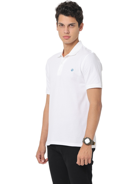 Men's Short Sleeve Polo T-Shirt, White