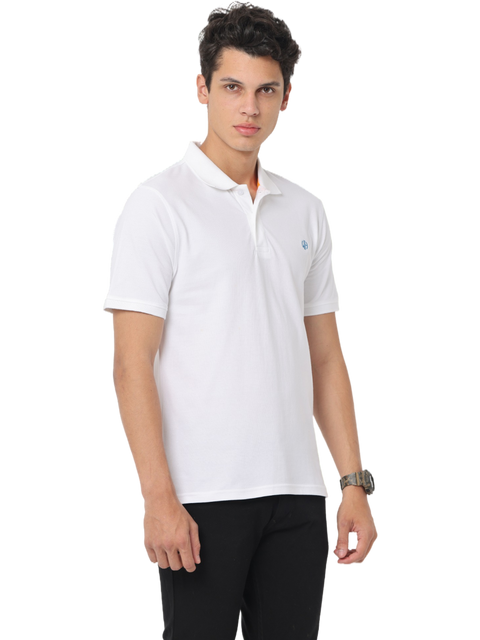 Men's Short Sleeve Polo T-Shirt, White