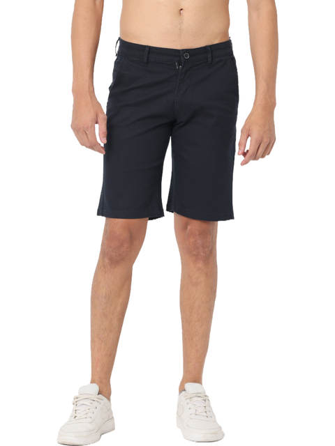 Men's Black Slim Fit Chino Shorts