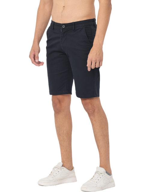 Men's Black Slim Fit Chino Shorts