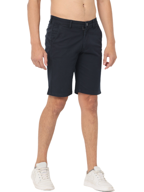 Men's Black Slim Fit Chino Shorts