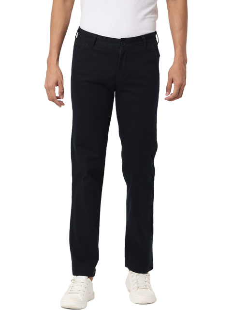 Men's Black Slim Fit Casual Chino Trouser