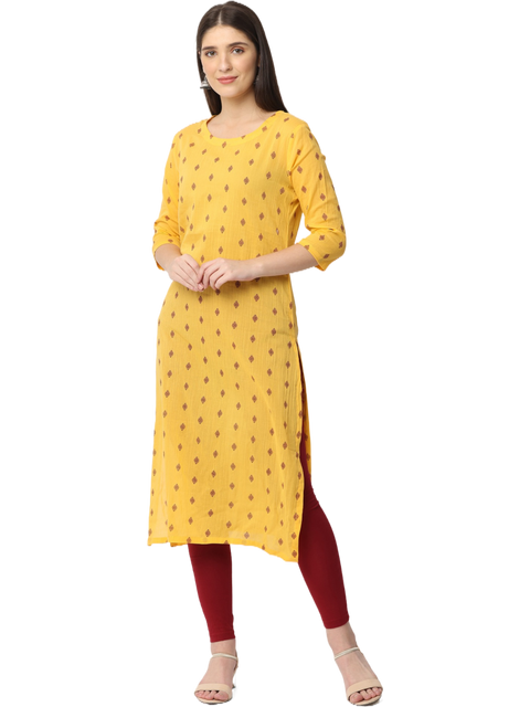 Women's Printed Cotton Kurta Top