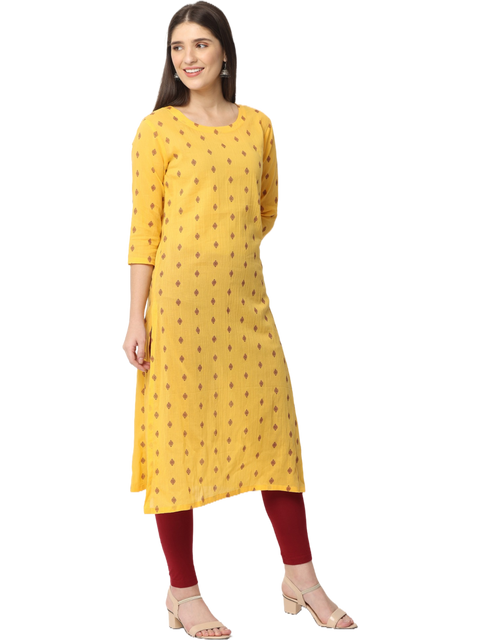 Women's Printed Cotton Kurta Top