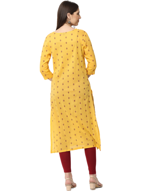 Women's Printed Cotton Kurta Top