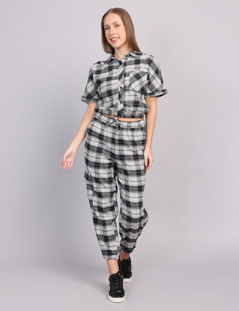 Women’s Grey Flannel Cord Set