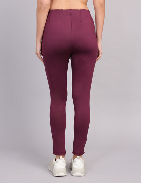 Wearhouse Women’s Slim Fit Tregging – Wine