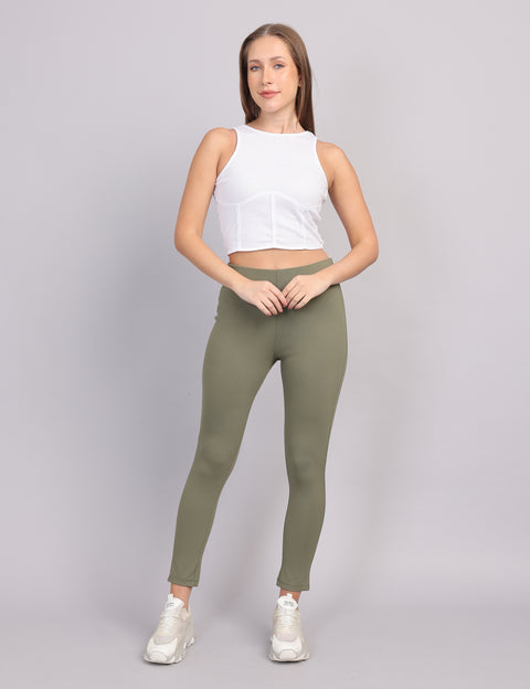 Women’s Slim Fit Tregging – Green