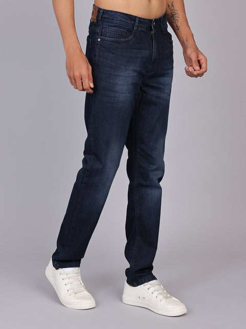 Men’s Dark Wash Blue Slim Fit Denim Trouser