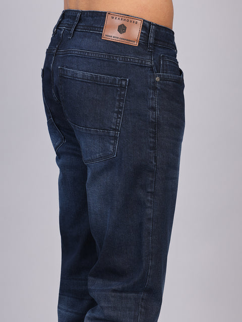 Men’s Dark Wash Blue Slim Fit Denim Trouser