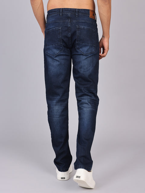 Men’s Dark Wash Blue Slim Fit Denim Trouser