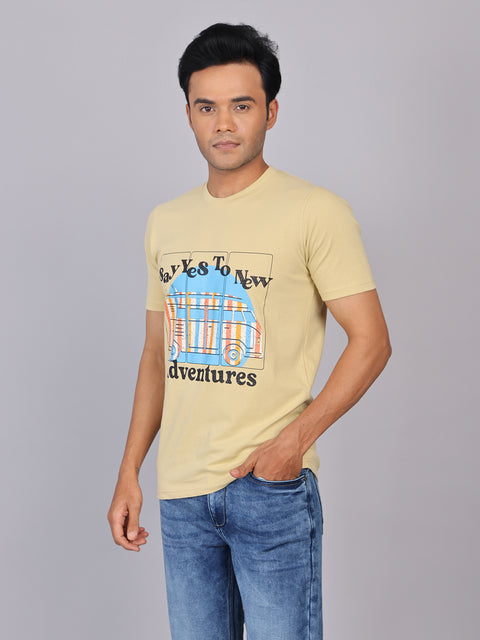 Men’s Skin Round Neck Cotton T-Shirt