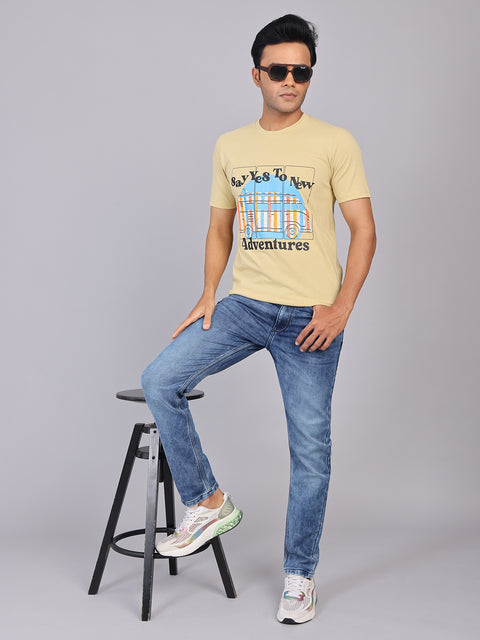 Men’s Skin Round Neck Cotton T-Shirt