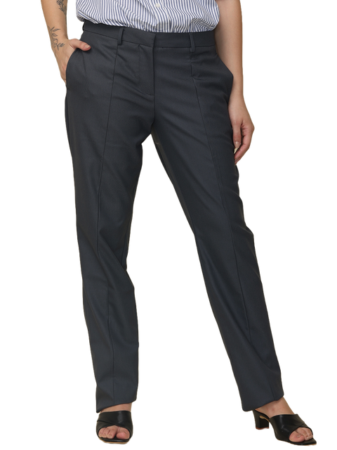 Women's Pleated Solid Formal Trouser, Night Blue