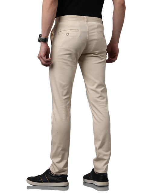 Men's Slim Fit Casual Chino Pants, Work Pants, Business Casuals, Beige