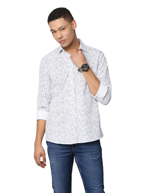 Men's Slim Fit Full Sleeve Casual Shirt